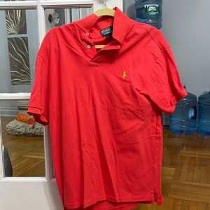 Pink men’s polo by Ralph Lauren
